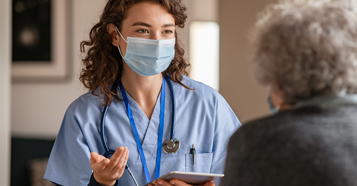 A Home Health Nurse Providing Transitional Care Management