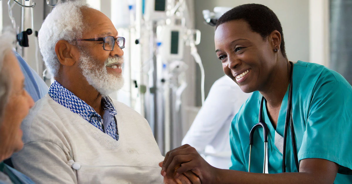 Nurse Preparing A Patient To Go Home From The ICU.